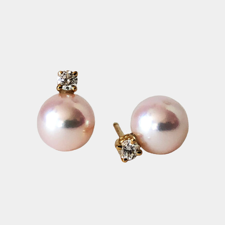 Faro Pearl & Diamond Studs