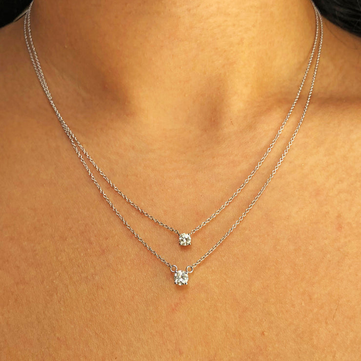 Solitaire Diamond Necklace