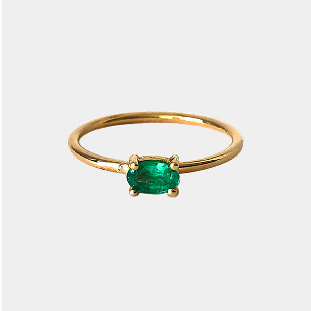 Duoro Emerald Ring