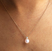 Faro Pearl & Diamond Necklace